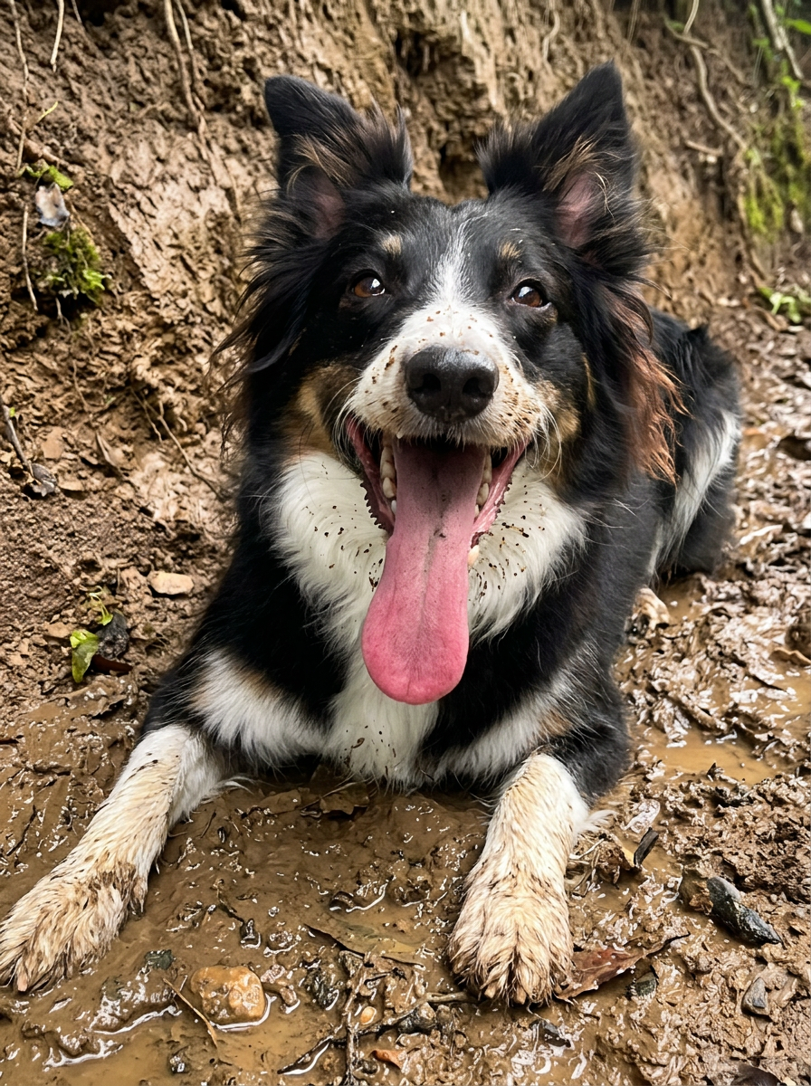 Athena, nossa border collie